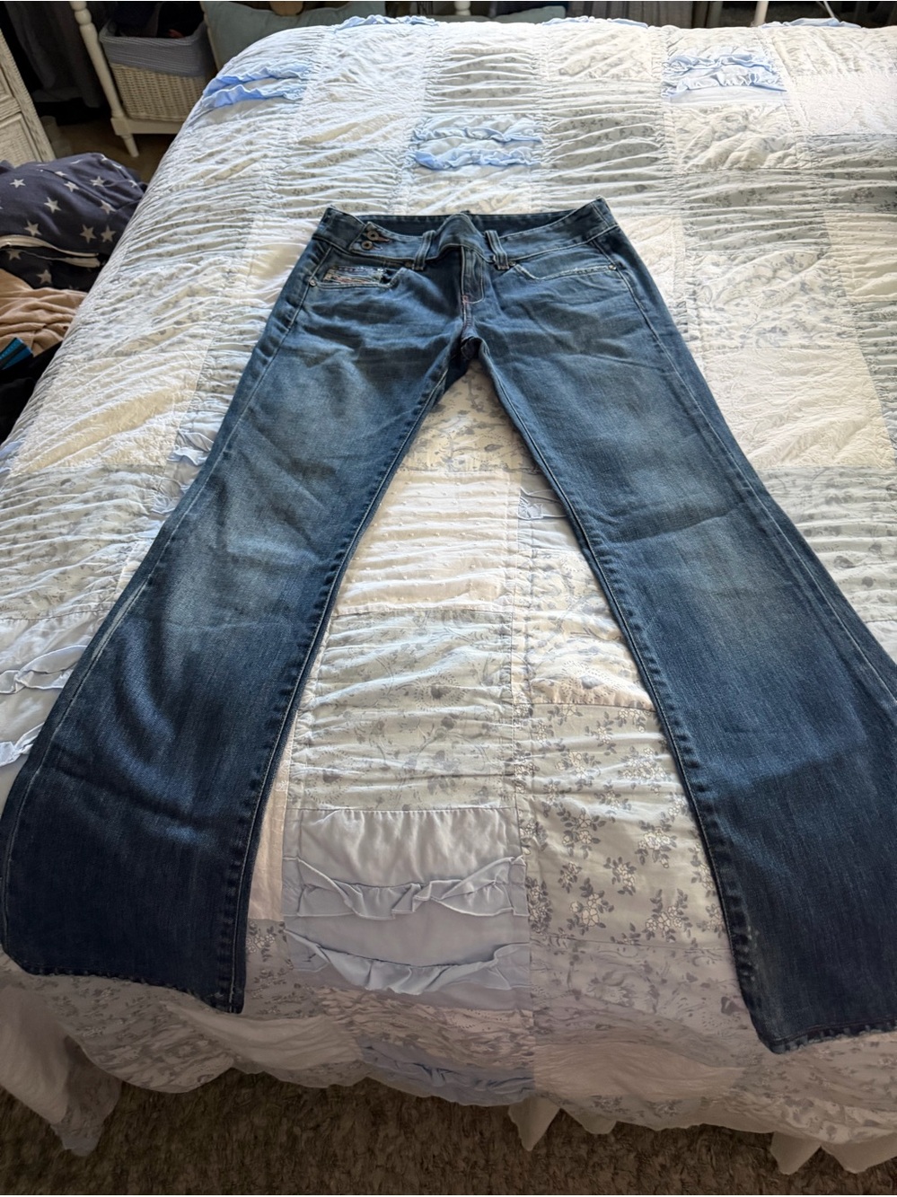 Diesel Women's Dark Blue Flared Jeans